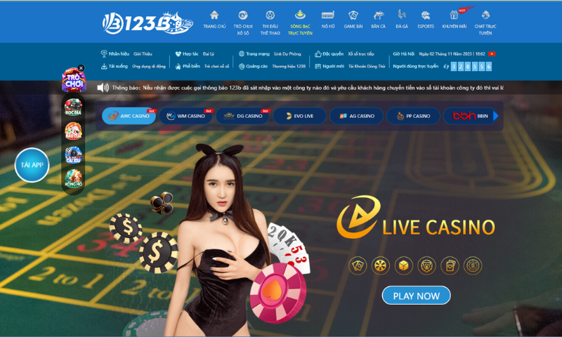 Khái quát về nhà cái 123b casino